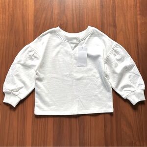 MNG MANGO | NWT white embroidered sweatshirt Girls size 5-6